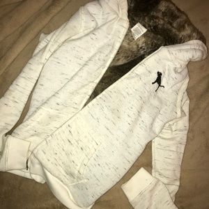 PINK Faux Fur Lined Zip Up